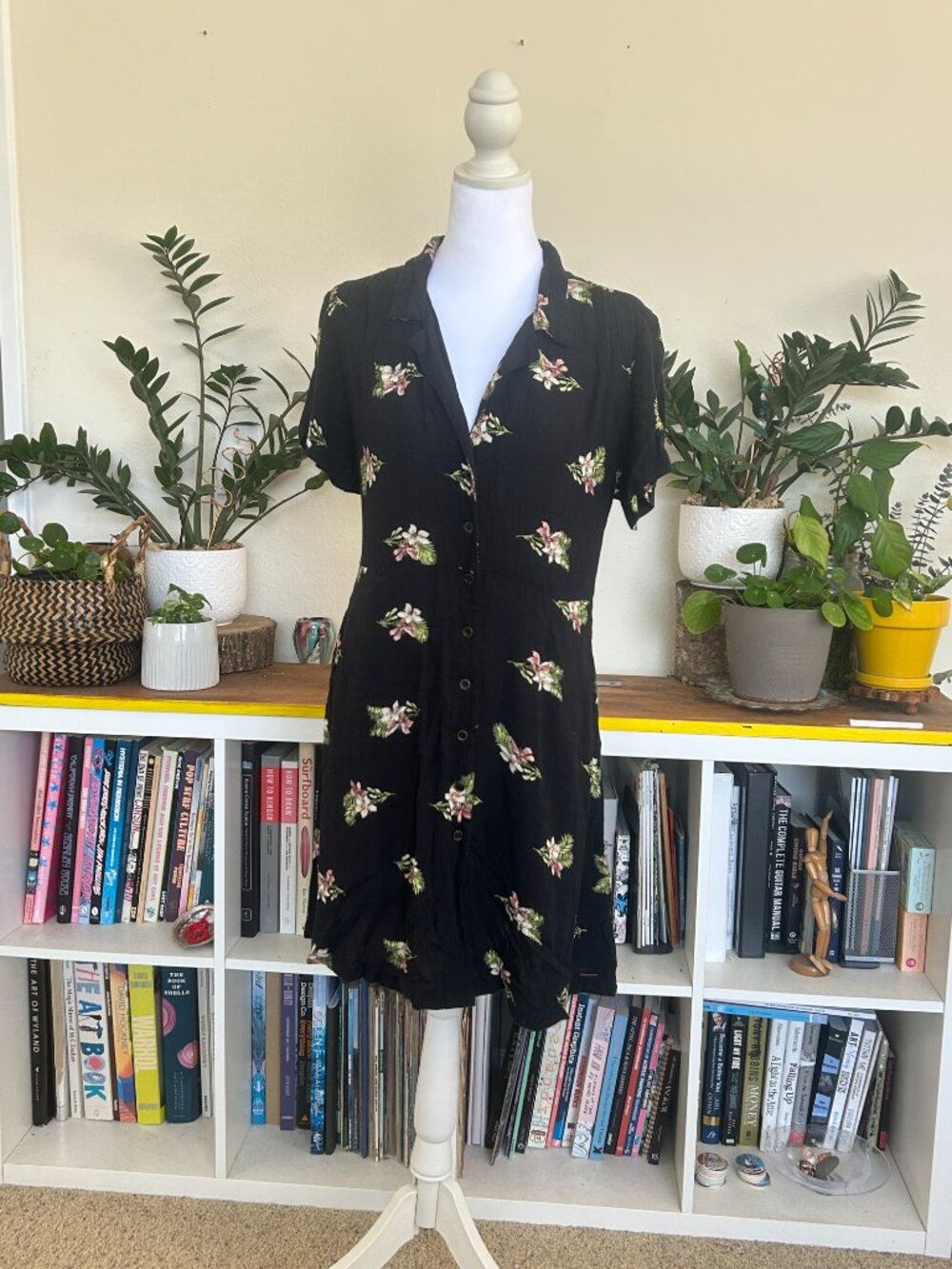 Volcom Black Floral Mini Dress - Picture 10 of 16